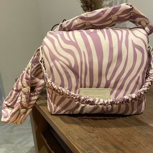 Dagne Dover Kitty Crossbody in zebra print
